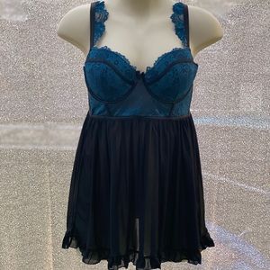 Blue and Black Lingerie from Torrid